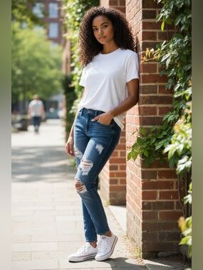 Hollister dark blue low-rise skinny jeans